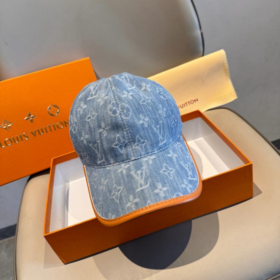 réplica,joyas,joyería,1:1,replica,fake,lujo,barato réplica,joyas,joyería,1:1,replica,fake,lujo,barato Gorra de béisbol Louis Vuitton nueva, diseño original, jacquard de mezclilla LV (S1AHQ2)