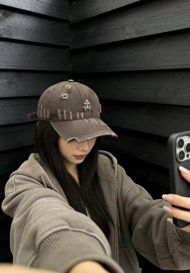réplica,joyas,joyería,1:1,replica,fake,lujo,barato réplica,joyas,joyería,1:1,replica,fake,lujo,barato Gorra de béisbol nueva de Chrome Hearts (32G1ZL)