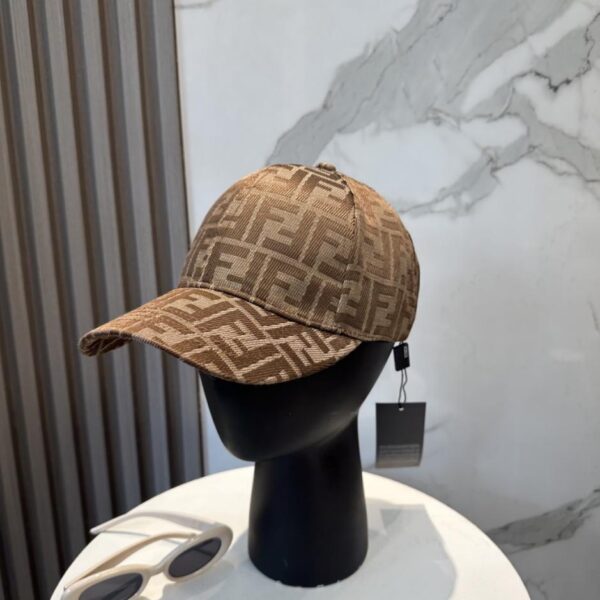 réplica,joyas,joyería,1:1,replica,fake,lujo,barato Gorra de béisbol con monograma FENDI, gorra tipo cubo con monograma FD (0I14CH)