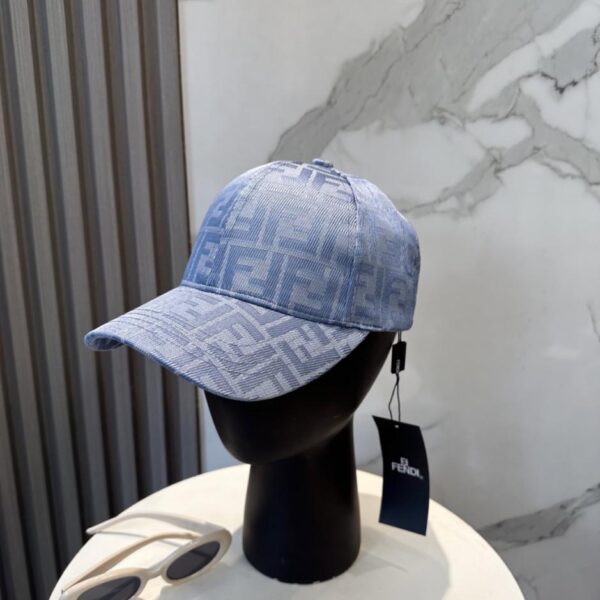 réplica,joyas,joyería,1:1,replica,fake,lujo,barato Gorra de béisbol con monograma FENDI, gorra tipo cubo con monograma FD (2WV1IF)