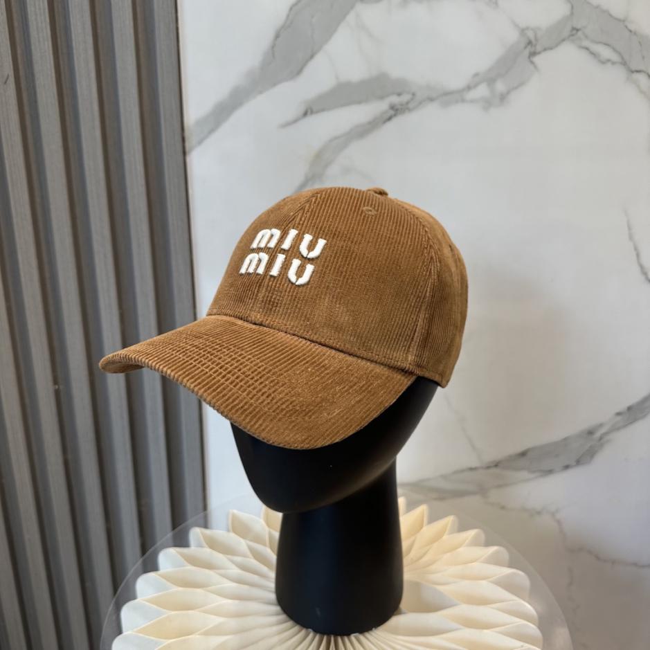 réplica,joyas,joyería,1:1,replica,fake,lujo,barato réplica,joyas,joyería,1:1,replica,fake,lujo,barato Gorra de béisbol de pana MIUMIU para otoño/invierno (WMH1W7)