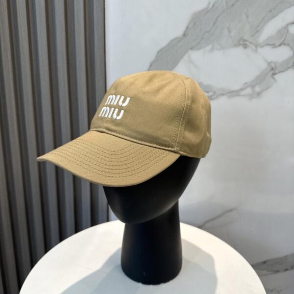 réplica,joyas,joyería,1:1,replica,fake,lujo,barato Gorra de béisbol de lona MIUMIU, réplica 1:1, moldeada a medida (RAZ56H)