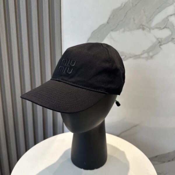 réplica,joyas,joyería,1:1,replica,fake,lujo,barato Gorra de béisbol de lona MIUMIU, réplica 1:1, hecha a medida (ZM59AJ)