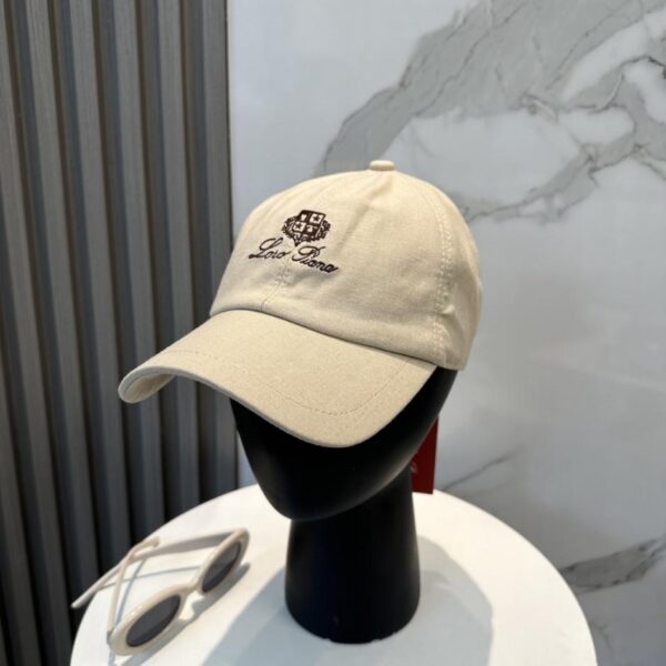 réplica,joyas,joyería,1:1,replica,fake,lujo,barato Loro Piana Nueva gorra de béisbol de lino de alta calidad (RIN023)
