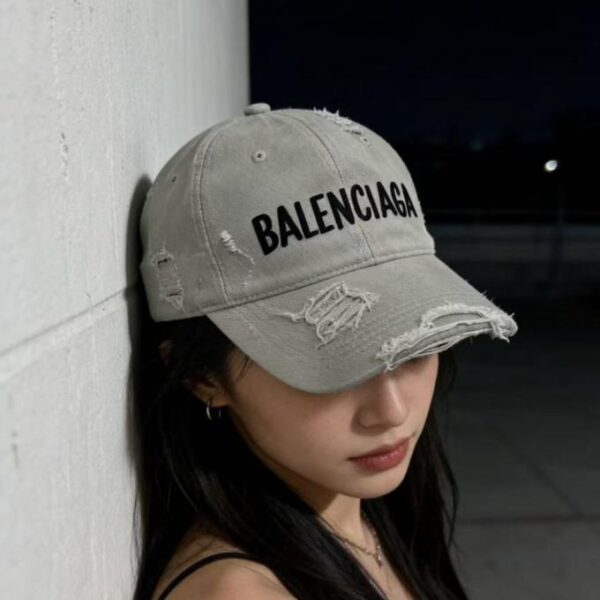 réplica,joyas,joyería,1:1,replica,fake,lujo,barato Gorra de béisbol Balenciaga lavada y desgastada (WEZ0X4)