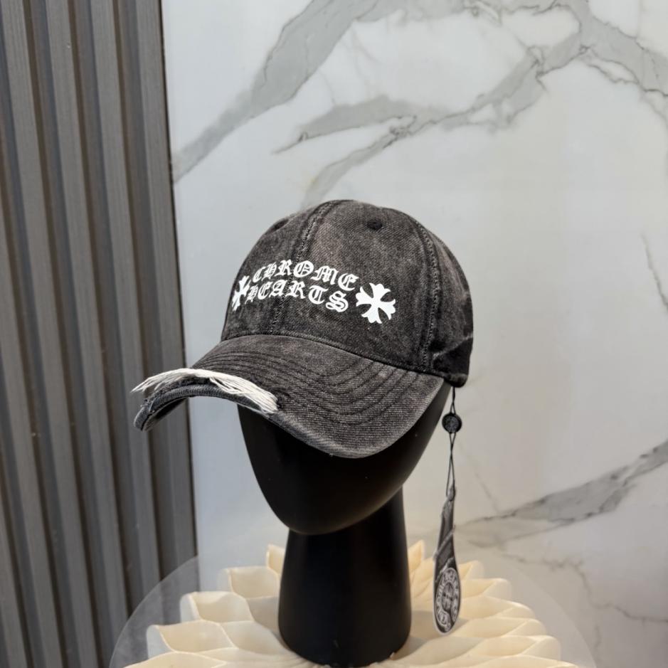 réplica,joyas,joyería,1:1,replica,fake,lujo,barato réplica,joyas,joyería,1:1,replica,fake,lujo,barato Gorra de béisbol Chrome Hearts nueva de mezclilla lavada de alta calidad (O3NBKQ)