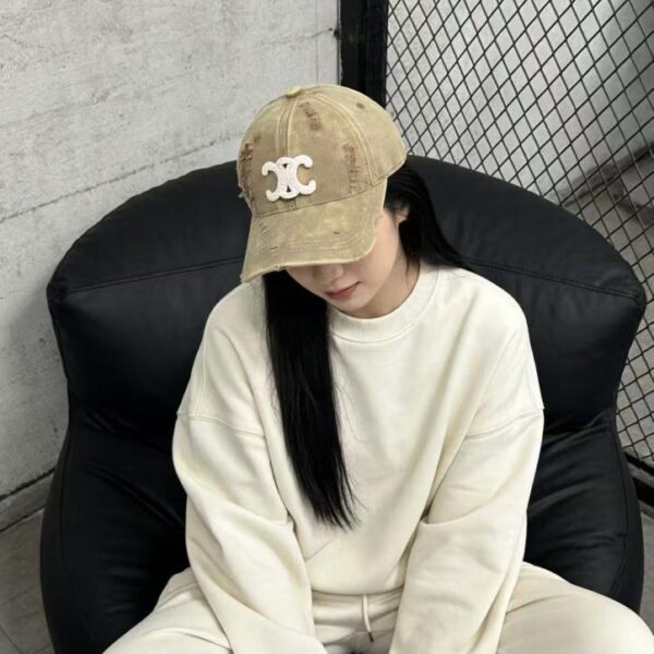 réplica,joyas,joyería,1:1,replica,fake,lujo,barato Gorra de béisbol minimalista CELINE (4L7NIQ)