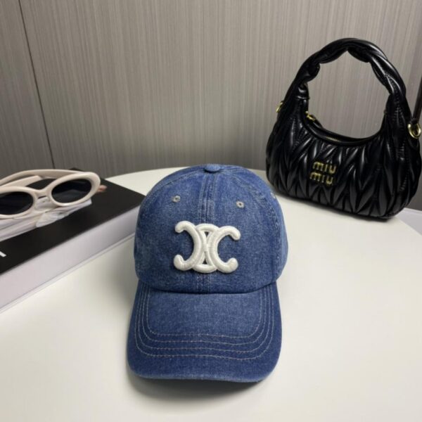 réplica,joyas,joyería,1:1,replica,fake,lujo,barato Gorra de béisbol vaquera CELINE Primavera/Verano (TYU6CW)