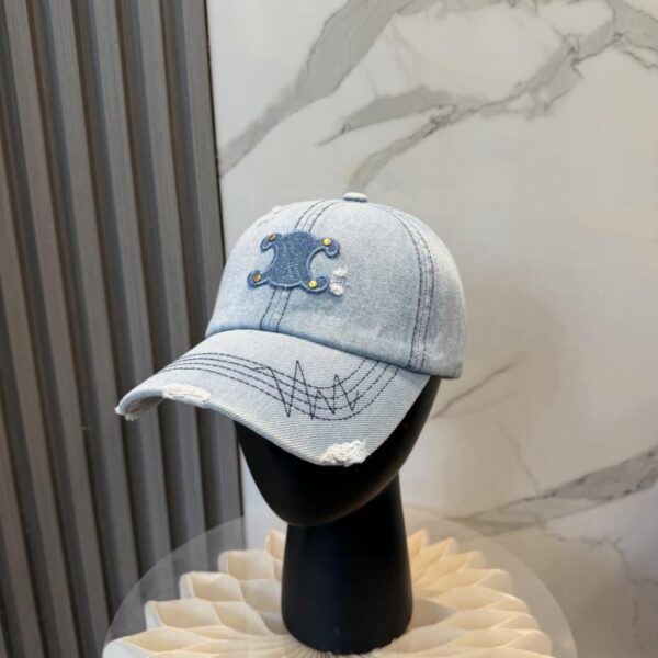 réplica,joyas,joyería,1:1,replica,fake,lujo,barato Gorra de béisbol CELINE New Denim (4AA8FO)