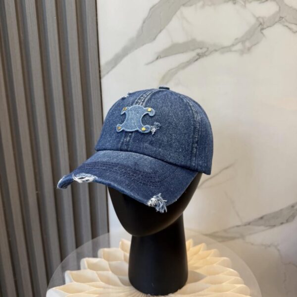 réplica,joyas,joyería,1:1,replica,fake,lujo,barato Nueva gorra de béisbol vaquera de CELINE (L4VRRG)