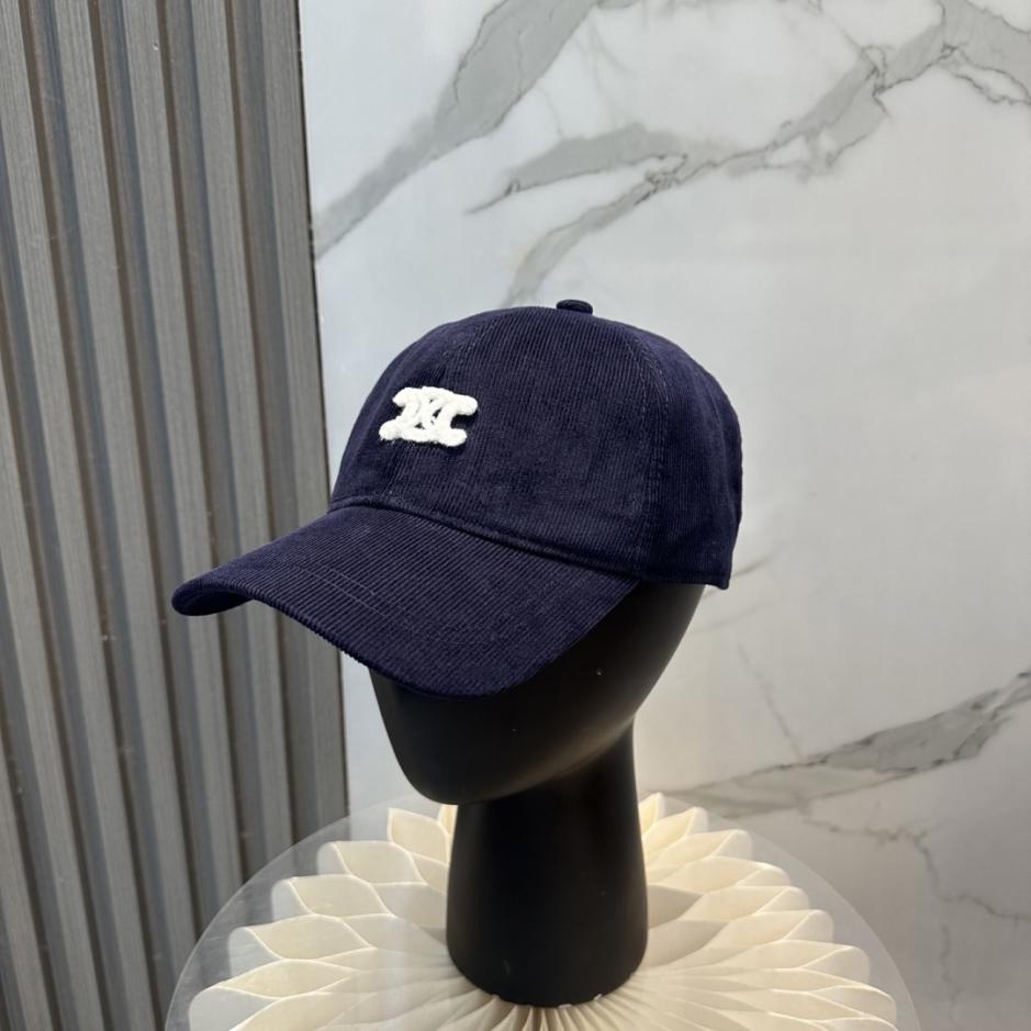 réplica,joyas,joyería,1:1,replica,fake,lujo,barato réplica,joyas,joyería,1:1,replica,fake,lujo,barato Gorra de béisbol de pana bordada con el Arco del Triunfo de Celine, edición limitada otoño/invierno (DEZ7NO)
