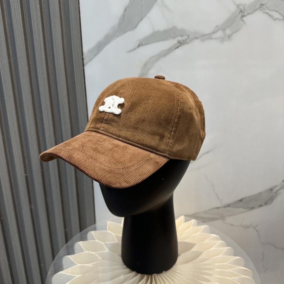 réplica,joyas,joyería,1:1,replica,fake,lujo,barato réplica,joyas,joyería,1:1,replica,fake,lujo,barato Gorra de béisbol de pana con bordado del Arco del Triunfo, edición limitada de Celine Otoño/Invierno (MK327S)