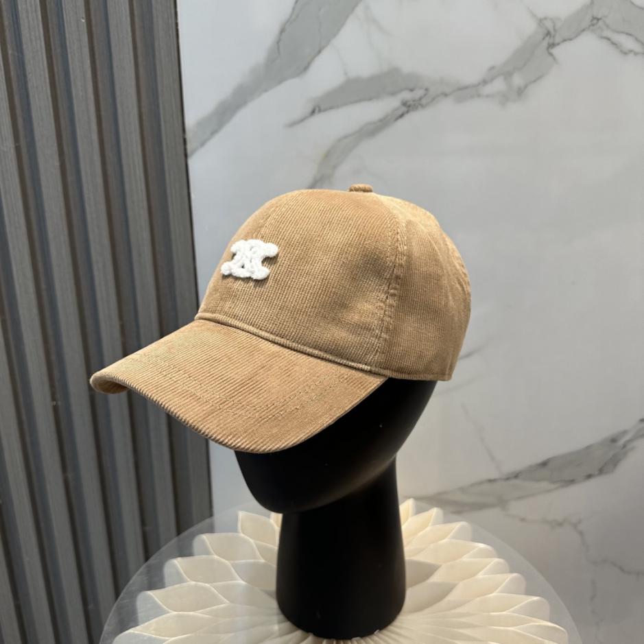 réplica,joyas,joyería,1:1,replica,fake,lujo,barato réplica,joyas,joyería,1:1,replica,fake,lujo,barato Gorra de béisbol de pana bordada con el Arco del Triunfo, edición limitada de Celine Otoño/Invierno (RN233X)