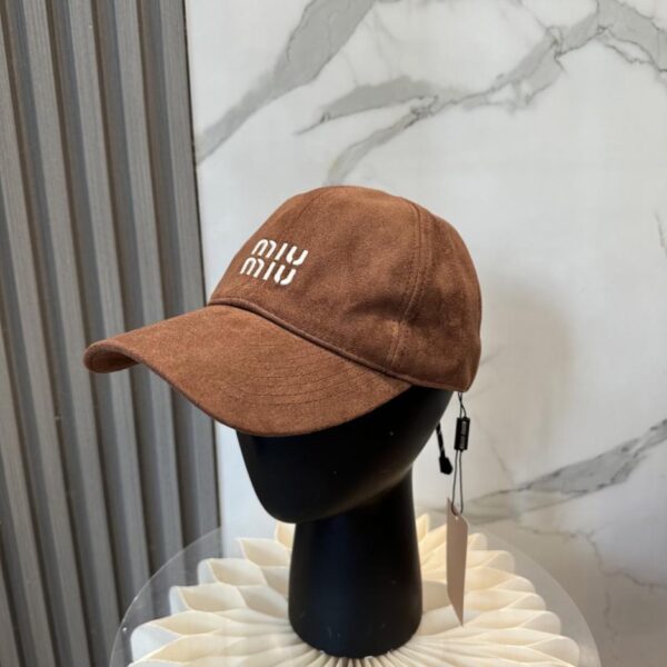 réplica,joyas,joyería,1:1,replica,fake,lujo,barato Gorra de béisbol de gamuza nueva de MIUMIU (TAFO1M)