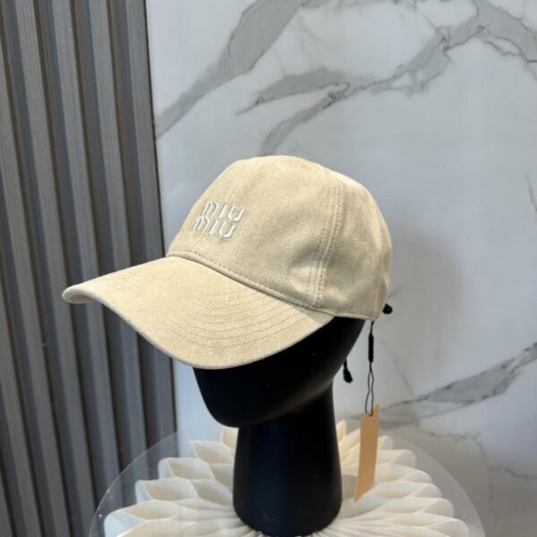 réplica,joyas,joyería,1:1,replica,fake,lujo,barato Nueva gorra de béisbol de ante MIUMIU (UTL2KO)