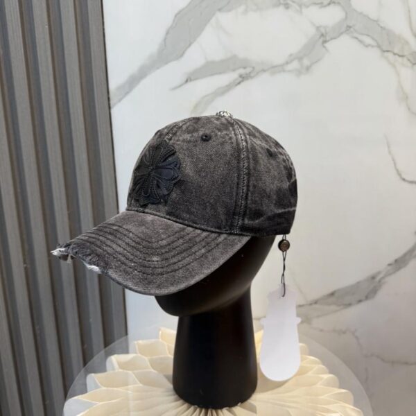 réplica,joyas,joyería,1:1,replica,fake,lujo,barato Gorra de béisbol Chrome Hearts de mezclilla lavada de alta calidad (FHV41S)
