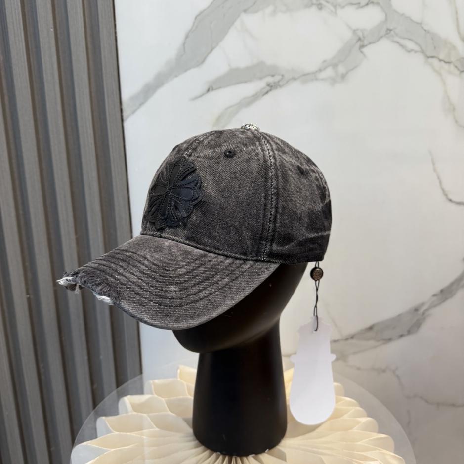 réplica,joyas,joyería,1:1,replica,fake,lujo,barato réplica,joyas,joyería,1:1,replica,fake,lujo,barato Gorra de béisbol Chrome Hearts de mezclilla lavada de alta calidad (FHV41S)