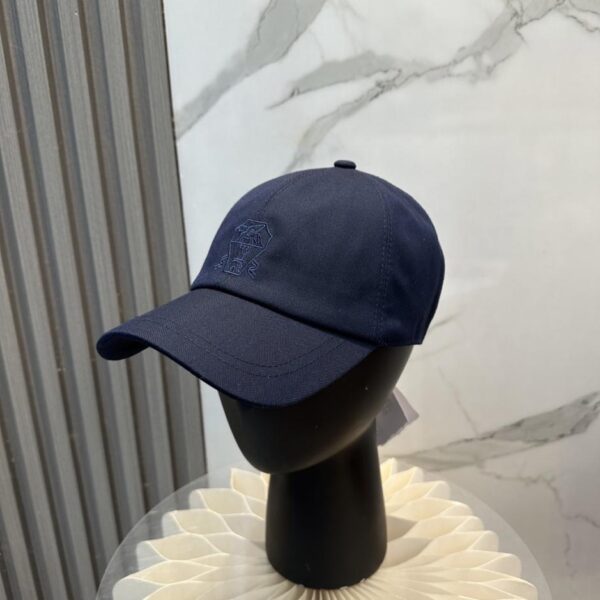 réplica,joyas,joyería,1:1,replica,fake,lujo,barato Gorra de béisbol Brunello Cucinelli nueva con estampado de espiga, versión de alta calidad para todas las estaciones (QM10G5)