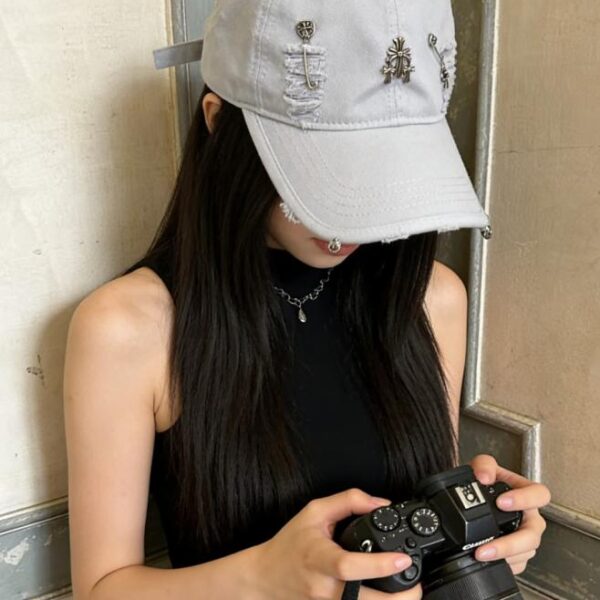réplica,joyas,joyería,1:1,replica,fake,lujo,barato Gorra de béisbol nueva de Chrome Hearts (JZ4HHV)