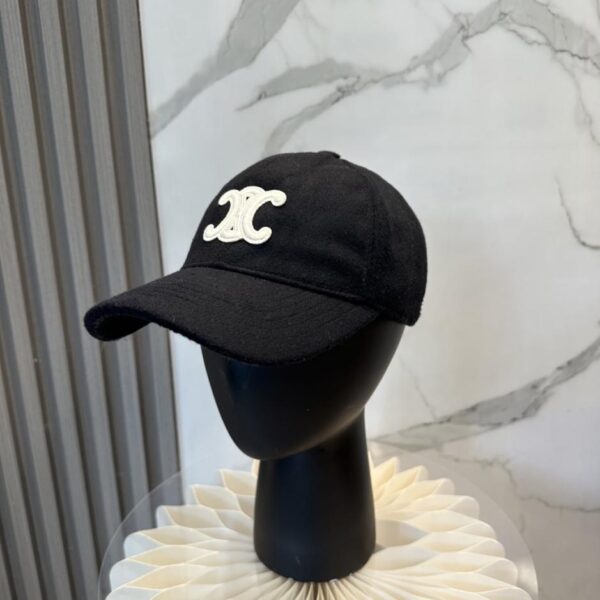 réplica,joyas,joyería,1:1,replica,fake,lujo,barato Gorra de béisbol de cachemir Celine Otoño/Invierno, diseño sencillo (YSQ8YC)