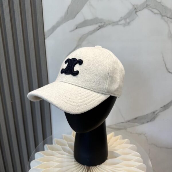 réplica,joyas,joyería,1:1,replica,fake,lujo,barato Gorra de béisbol de cachemir Celine Otoño/Invierno, diseño sencillo (YZQR2Z)