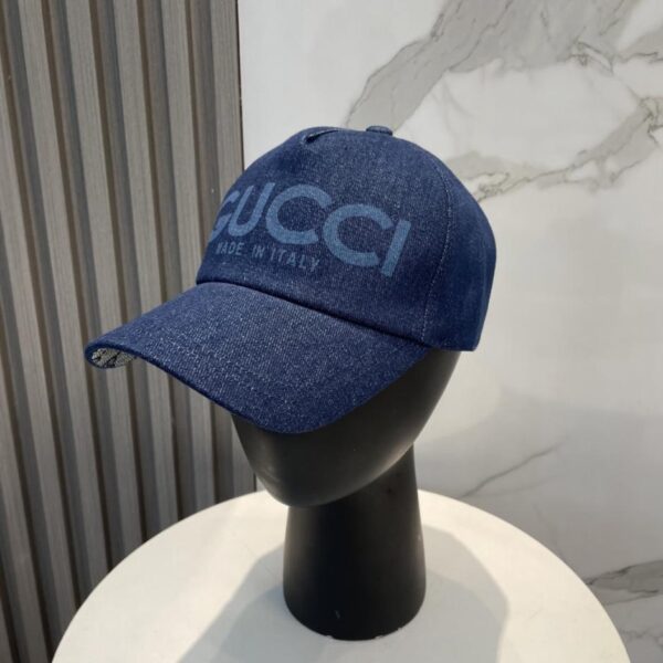 réplica,joyas,joyería,1:1,replica,fake,lujo,barato Nueva gorra de béisbol de mezclilla lavada de GUCCI (DOGAID) de la boutique