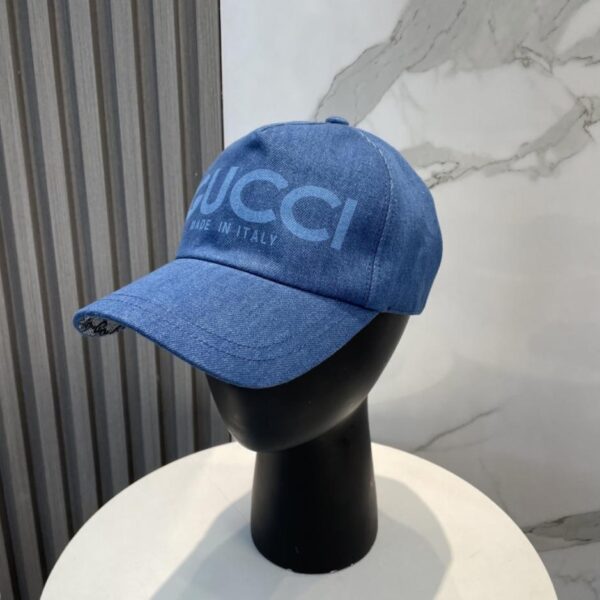 réplica,joyas,joyería,1:1,replica,fake,lujo,barato Gorra de béisbol GUCCI New Washed Denim (W60NNZ)