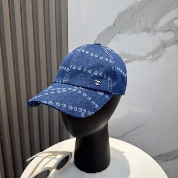 réplica,joyas,joyería,1:1,replica,fake,lujo,barato Gorra de béisbol de mezclilla de alta calidad CHANELp nueva (1HD43C)