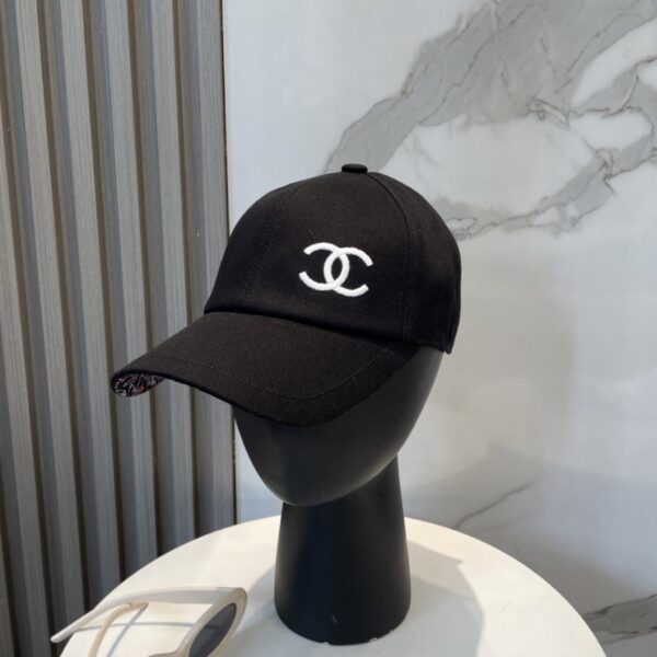 réplica,joyas,joyería,1:1,replica,fake,lujo,barato Gorra de béisbol Chanel con bordado a doble cara (42RWU9)