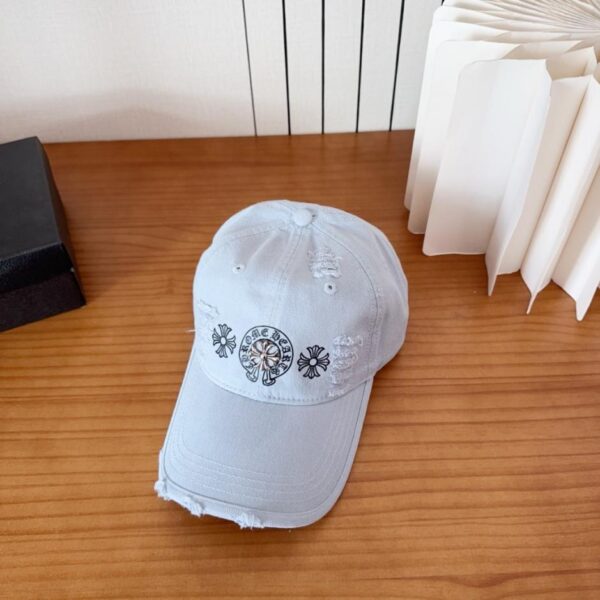 réplica,joyas,joyería,1:1,replica,fake,lujo,barato Gorra de béisbol estilo coreano retro desgastada y rasgada de Chrome Hearts para principios de primavera (HX2LV2)