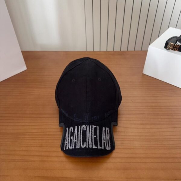 réplica,joyas,joyería,1:1,replica,fake,lujo,barato Nueva gorra de béisbol de Balenciaga con letras bordadas (9YF23D)