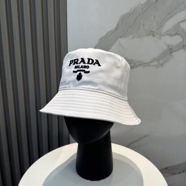 réplica,joyas,joyería,1:1,replica,fake,lujo,barato Nuevo sombrero tipo pescador de diseño con logo 3D bordado de Prada (EIJMXI)
