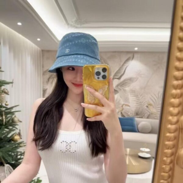 réplica,joyas,joyería,1:1,replica,fake,lujo,barato Nuevo sombrero tipo pescador de mezclilla de alta gama de CHANEL (8WAUKF)