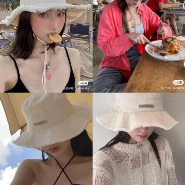 réplica,joyas,joyería,1:1,replica,fake,lujo,barato Sombrero tipo pescador alto Jacquemus (5FGCKO)