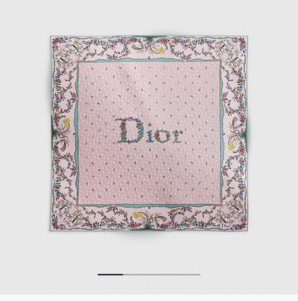 réplica,joyas,joyería,1:1,replica,fake,lujo,barato SDO260118 Momme Doble cara 90x90cm Sarga de seda Dior (BOMTNM)
