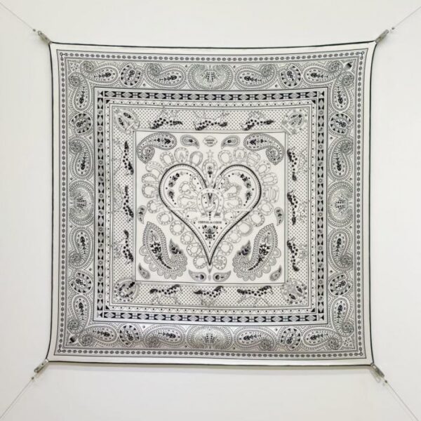 réplica,joyas,joyería,1:1,replica,fake,lujo,barato SHMS260418 Momme Doble cara 90x90cm Sarga de seda Hermès «Caballo en silla de montar» (RQY6J5)