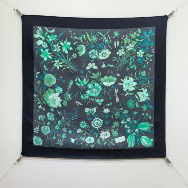 réplica,joyas,joyería,1:1,replica,fake,lujo,barato SGC260218 Momme Doble cara 90x90cm Sarga de seda Gucci «Estampado floral integral» (NO5I3Q)