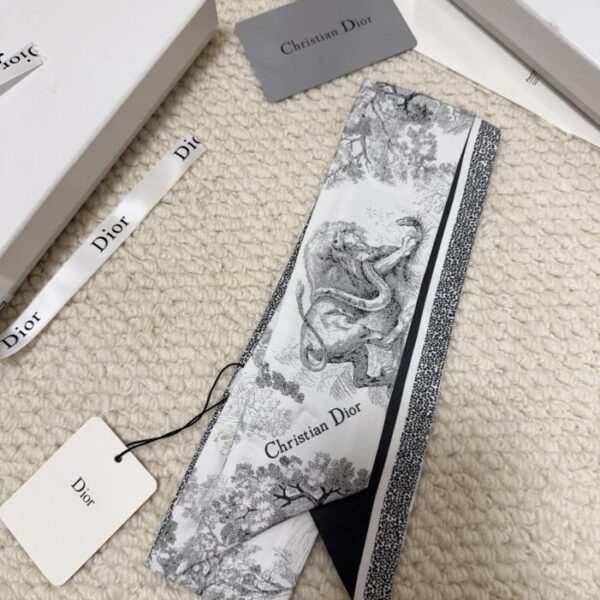 réplica,joyas,joyería,1:1,replica,fake,lujo,barato Diadema estampada de Dior, confeccionada en seda de alta calidad (NKTKHT).