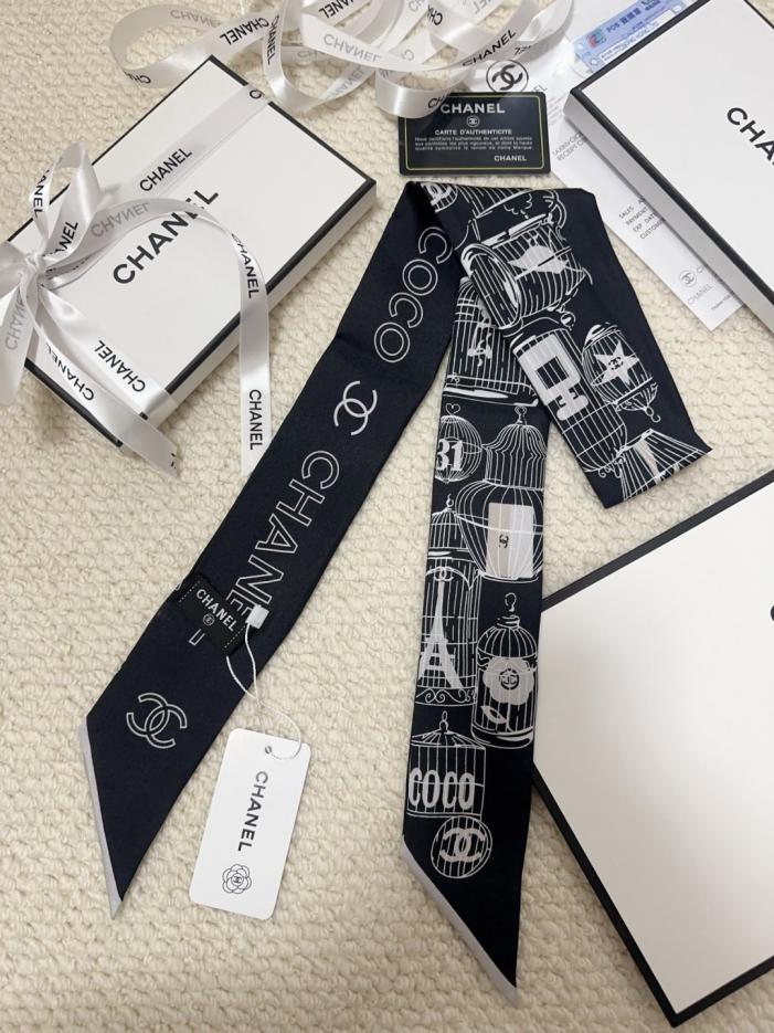 réplica,joyas,joyería,1:1,replica,fake,lujo,barato réplica,joyas,joyería,1:1,replica,fake,lujo,barato Bufanda mini Chanel Twilly (HZK4KH)