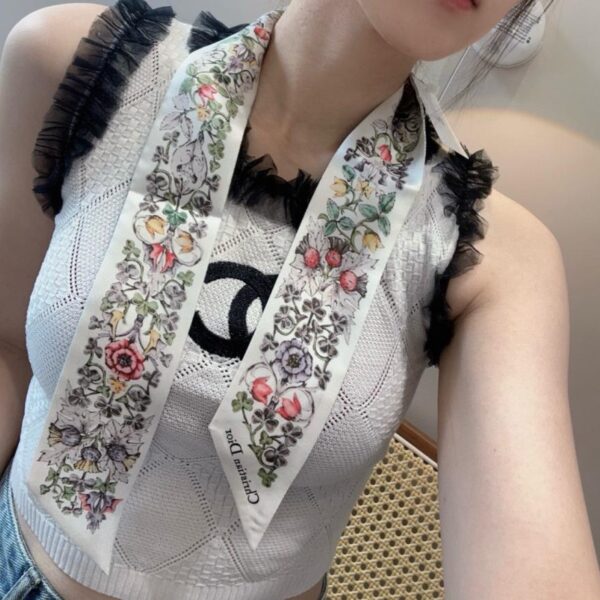 réplica,joyas,joyería,1:1,replica,fake,lujo,barato La última diadema floral de doble capa de Dior (6Y23GX)
