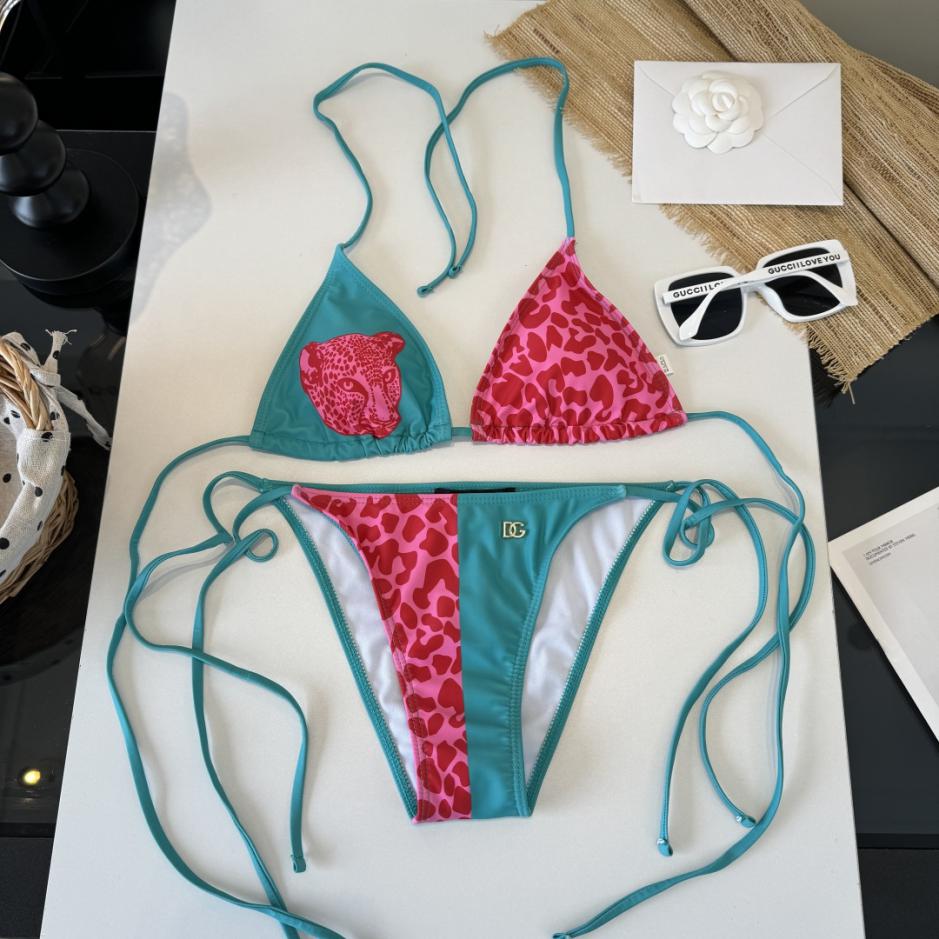 réplica,joyas,joyería,1:1,replica,fake,lujo,barato réplica,joyas,joyería,1:1,replica,fake,lujo,barato Traje de baño bikini de dos piezas con estampado de leopardo de D&G (Dolce & Gabbana) (37N8MX)