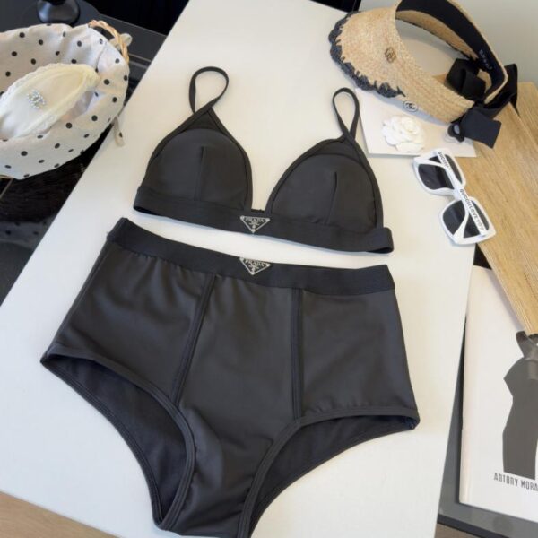 réplica,joyas,joyería,1:1,replica,fake,lujo,barato Conjunto de ropa deportiva de yoga PRADA estampado de alta elasticidad, chaleco moldeador de cintura (KQHY90)