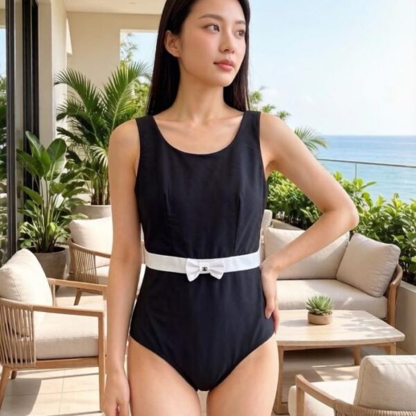 réplica,joyas,joyería,1:1,replica,fake,lujo,barato Traje de baño de una pieza de Chanel (IIEJIK)