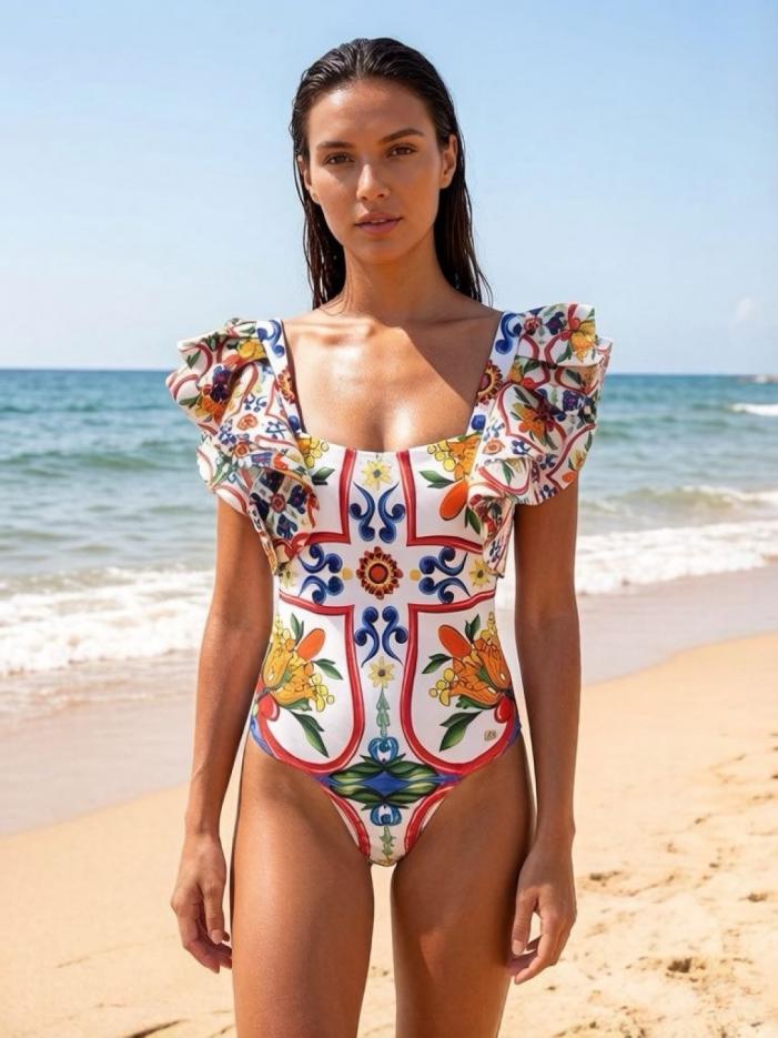 réplica,joyas,joyería,1:1,replica,fake,lujo,barato Nuevo bañador de una pieza de D&G Dolce & Gabbana 🩱 (W4CRB7)