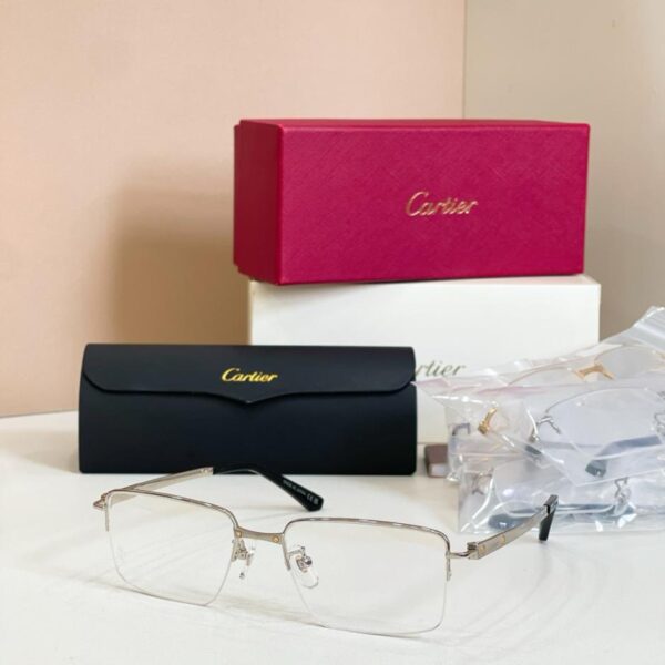 réplica,joyas,joyería,1:1,replica,fake,lujo,barato Montura de gafas semi al aire Cartier, compatible con lentes graduadas, MODELO CT0554O(4USFZ0)