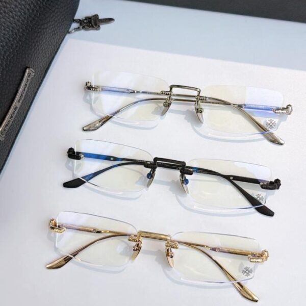 réplica,joyas,joyería,1:1,replica,fake,lujo,barato Gafas sin montura Chrome Hearts con lentes graduadas, modelo HOLE SHOT (US5WQ3)