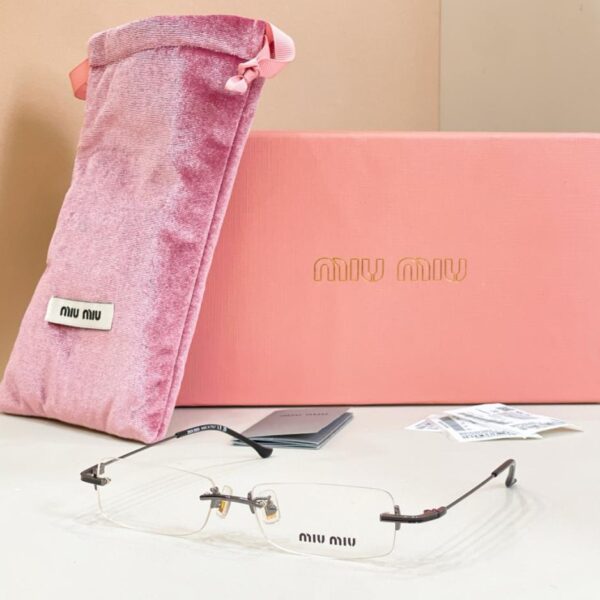 réplica,joyas,joyería,1:1,replica,fake,lujo,barato Montura de gafas sin aro MIUMIU con lentes graduadas MODELO MU 02 (0VBJ6S)