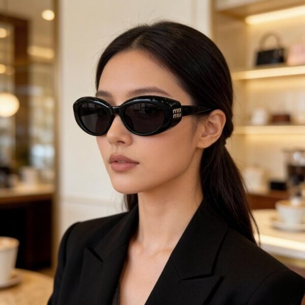 réplica,joyas,joyería,1:1,replica,fake,lujo,barato Gafas de sol estilo ojo de gato MIUMIU (KI2FX7)