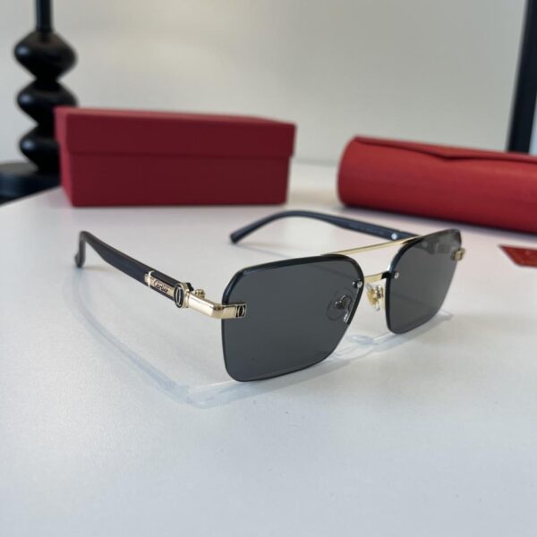 réplica,joyas,joyería,1:1,replica,fake,lujo,barato Gafas de sol premium CARTIER: Patillas de policarbonato metalizado con proceso de galvanoplastia ultraligera sin montura (COHH5U)