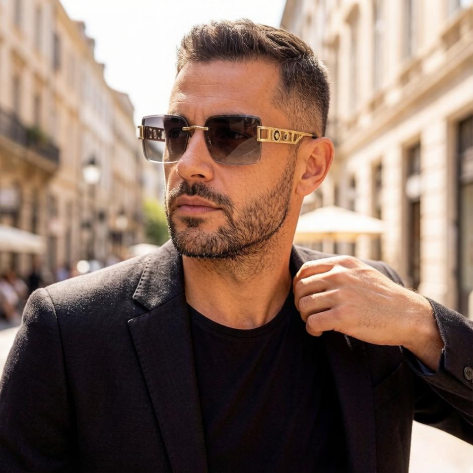 réplica,joyas,joyería,1:1,replica,fake,lujo,barato réplica,joyas,joyería,1:1,replica,fake,lujo,barato Gafas de sol de moda estilo europeo y americano de VERSACE, gafas para hombre, viseras para el sol para hombre (QIGHVG)